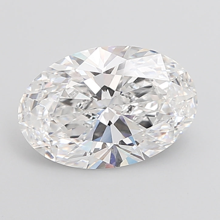 5.08 Carat Oval Shaped, Ideal Cut, D Color, VVS2 Clarity, IGI Certified Lab Grown Diamond