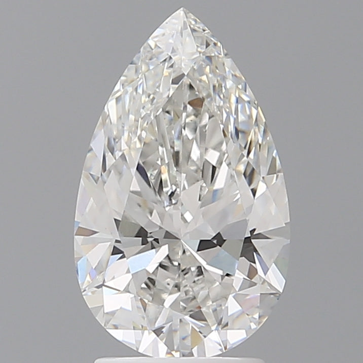 2.58 Carat Pear Shaped, Ideal Cut, E Color, VS1 Clarity, IGI Certified Lab Grown Diamond