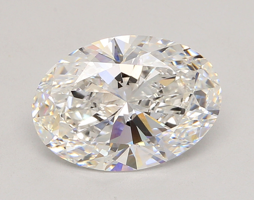 4.04 Carat Oval Shaped, Ideal Cut, F Color, VVS1 Clarity, IGI Certified Lab Grown Diamond