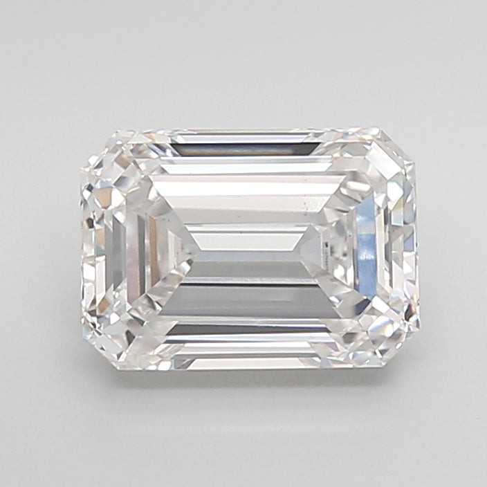 2.53 Carat Emerald Shaped, Ideal Cut, F Color, VS1 Clarity, IGI Certified Lab Grown Diamond