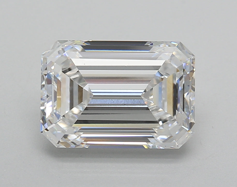 3.02 Carat Emerald Shaped, Excellent Cut, D Color, VS1 Clarity, IGI Certified Lab Grown Diamond
