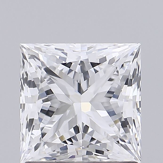 1.52 Carat Princess Shaped, Ideal Cut, D Color, VVS2 Clarity, IGI Certified Lab Grown Diamond