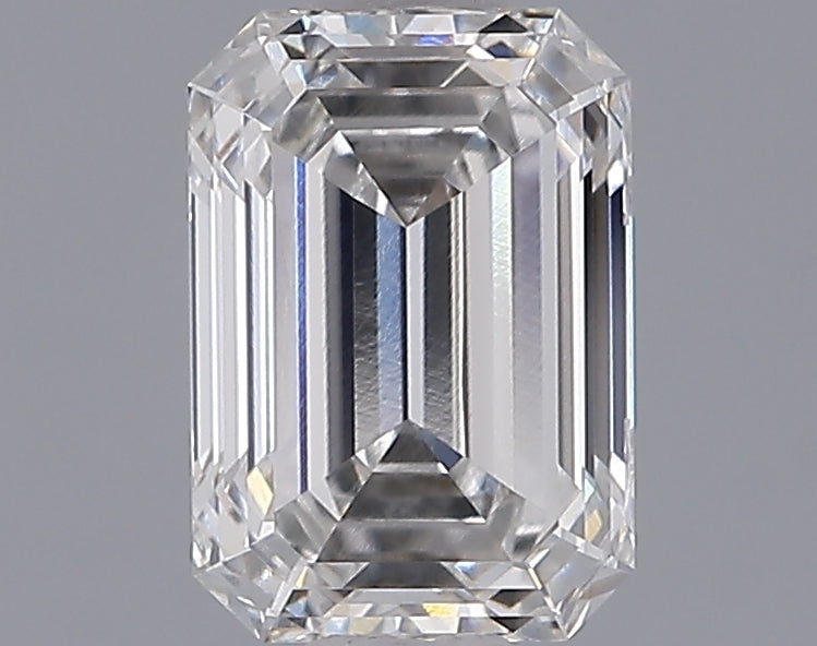 1.53 Carat Emerald Shaped, Ideal Cut, F Color, VVS1 Clarity, IGI Certified Lab Grown Diamond