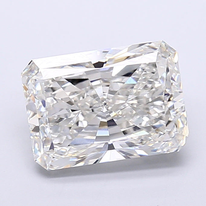5.51 Carat Radiant Shaped, Very Good Cut, F Color, VVS2 Clarity, IGI Certified Lab Grown Diamond