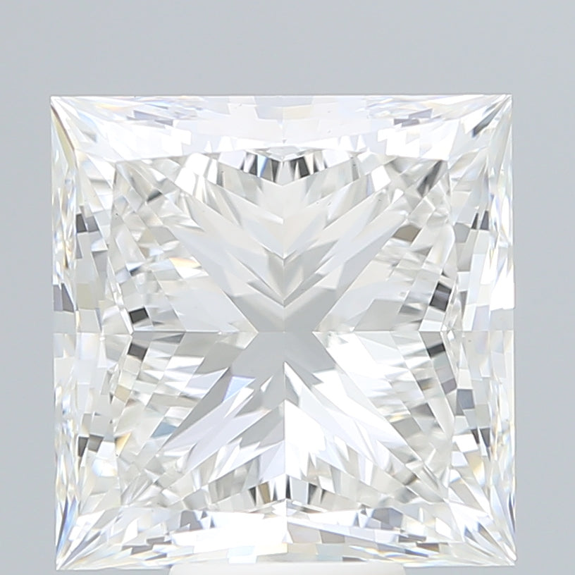 10.34 Carat Princess Shaped, Excellent Cut, F Color, VS1 Clarity, IGI Certified Lab Grown Diamond