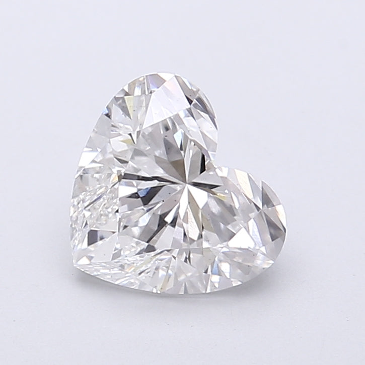 1.60 Carat Heart Shaped, Very Good Cut, D Color, VS2 Clarity, IGI Certified Lab Grown Diamond