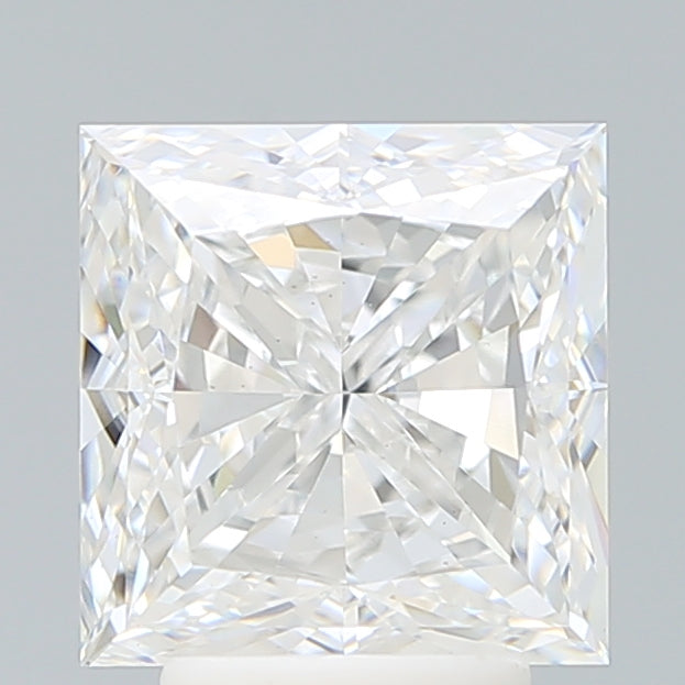 4.08 Carat Princess Shaped, Excellent Cut, E Color, VS1 Clarity, IGI Certified Lab Grown Diamond