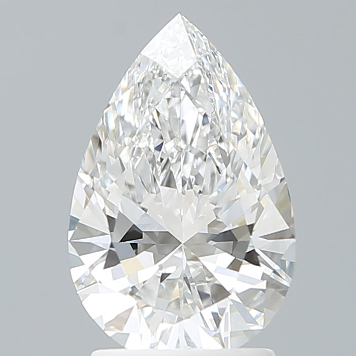 2.05 Carat Pear Shaped, Ideal Cut, D Color, VVS2 Clarity, IGI Certified Lab Grown Diamond