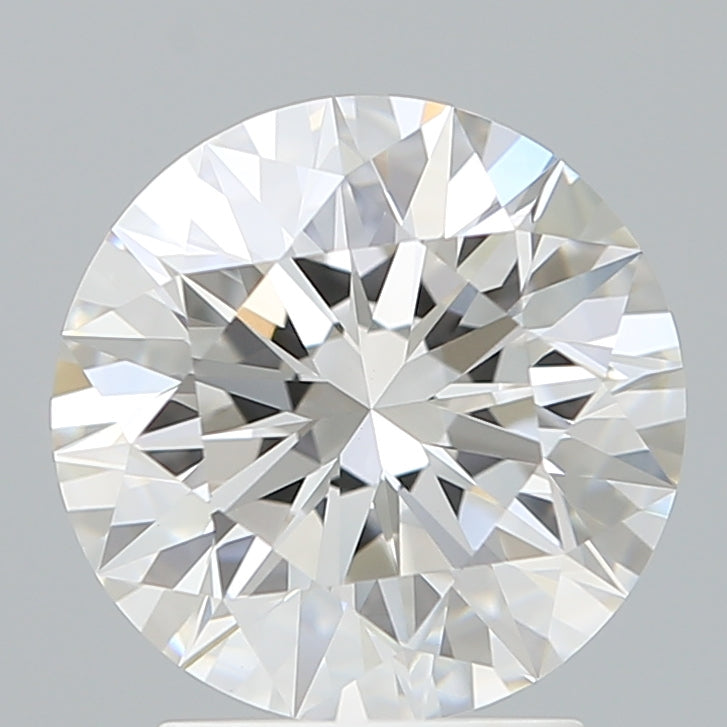 2.60 Carat Round Shaped, Excellent Cut, F Color, VVS2 Clarity, IGI Certified Lab Grown Diamond
