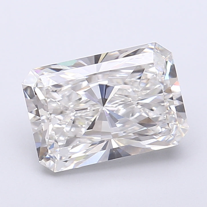 2.51 Carat Radiant Shaped, Very Good Cut, E Color, VVS2 Clarity, IGI Certified Lab Grown Diamond