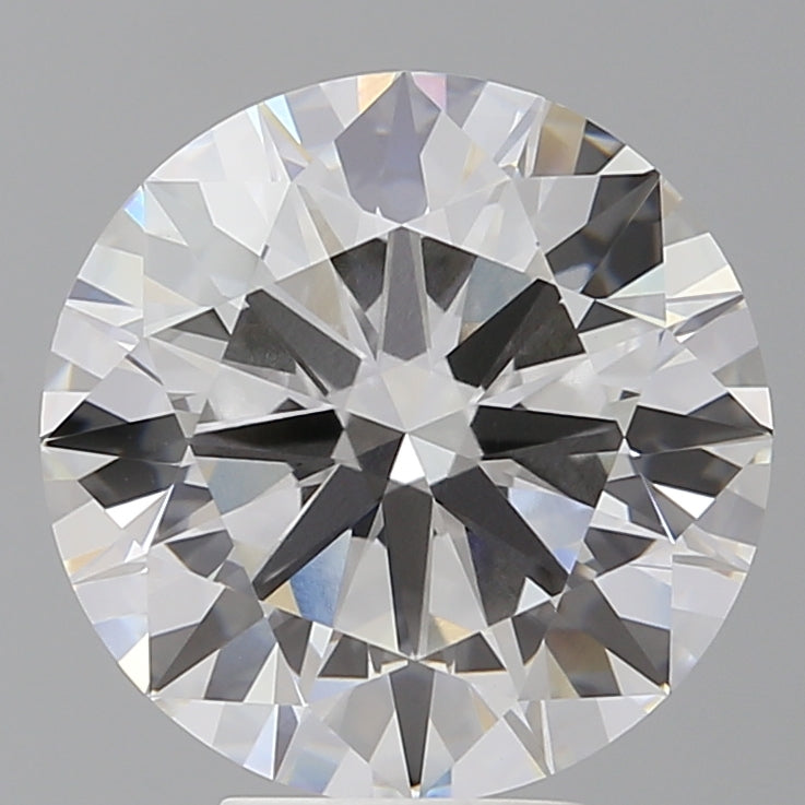 6.09 Carat Round Shaped, Ideal Cut, F Color, VVS2 Clarity, IGI Certified Lab Grown Diamond