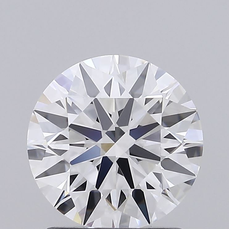 1.55 Carat Round Shaped, Ideal Cut, D Color, VVS2 Clarity, IGI Certified Lab Grown Diamond
