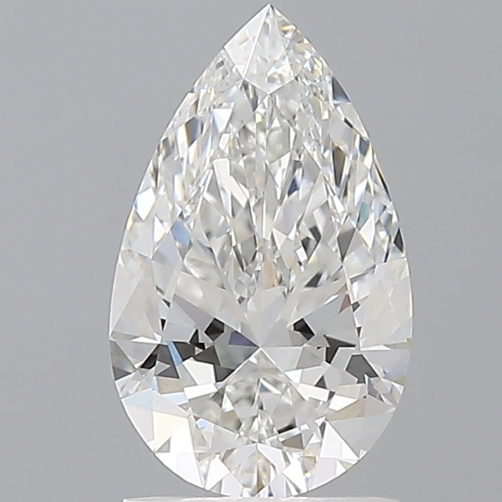 1.60 Carat Pear Shaped, Excellent Cut, E Color, VVS2 Clarity, IGI Certified Lab Grown Diamond