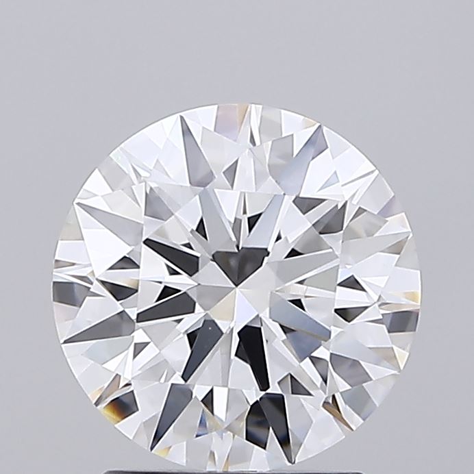2.13 Carat Round Shaped, Ideal Cut, D Color, VVS2 Clarity, IGI Certified Lab Grown Diamond