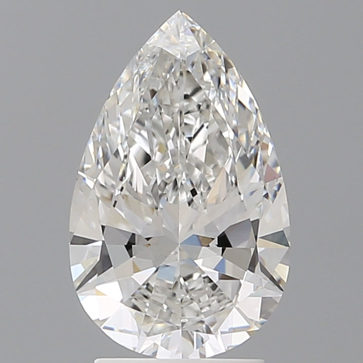2.50 Carat Pear Shaped, Very Good Cut, E Color, VVS2 Clarity, IGI Certified Lab Grown Diamond