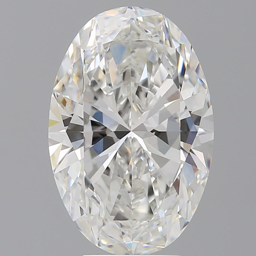 5.59 Carat Oval Shaped, Ideal Cut, F Color, VVS2 Clarity, IGI Certified Lab Grown Diamond