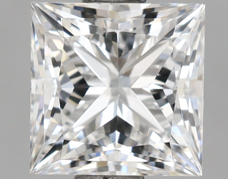 1.74 Carat Princess Shaped, Ideal Cut, E Color, VS1 Clarity, IGI Certified Lab Grown Diamond