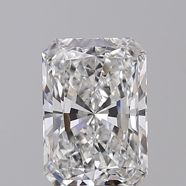 2.02 Carat Radiant Shaped, Ideal Cut, E Color, VS1 Clarity, IGI Certified Lab Grown Diamond