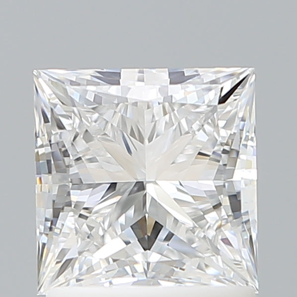 1.54 Carat Princess Shaped, Ideal Cut, D Color, VVS2 Clarity, IGI Certified Lab Grown Diamond