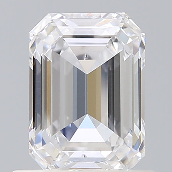 0.96 Carat Emerald Shaped, Ideal Cut, D Color, SI1 Clarity, IGI Certified Lab Grown Diamond