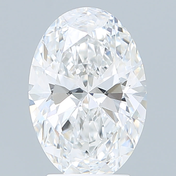 3.10 Carat Oval Shaped, Ideal Cut, D Color, VVS2 Clarity, IGI Certified Lab Grown Diamond