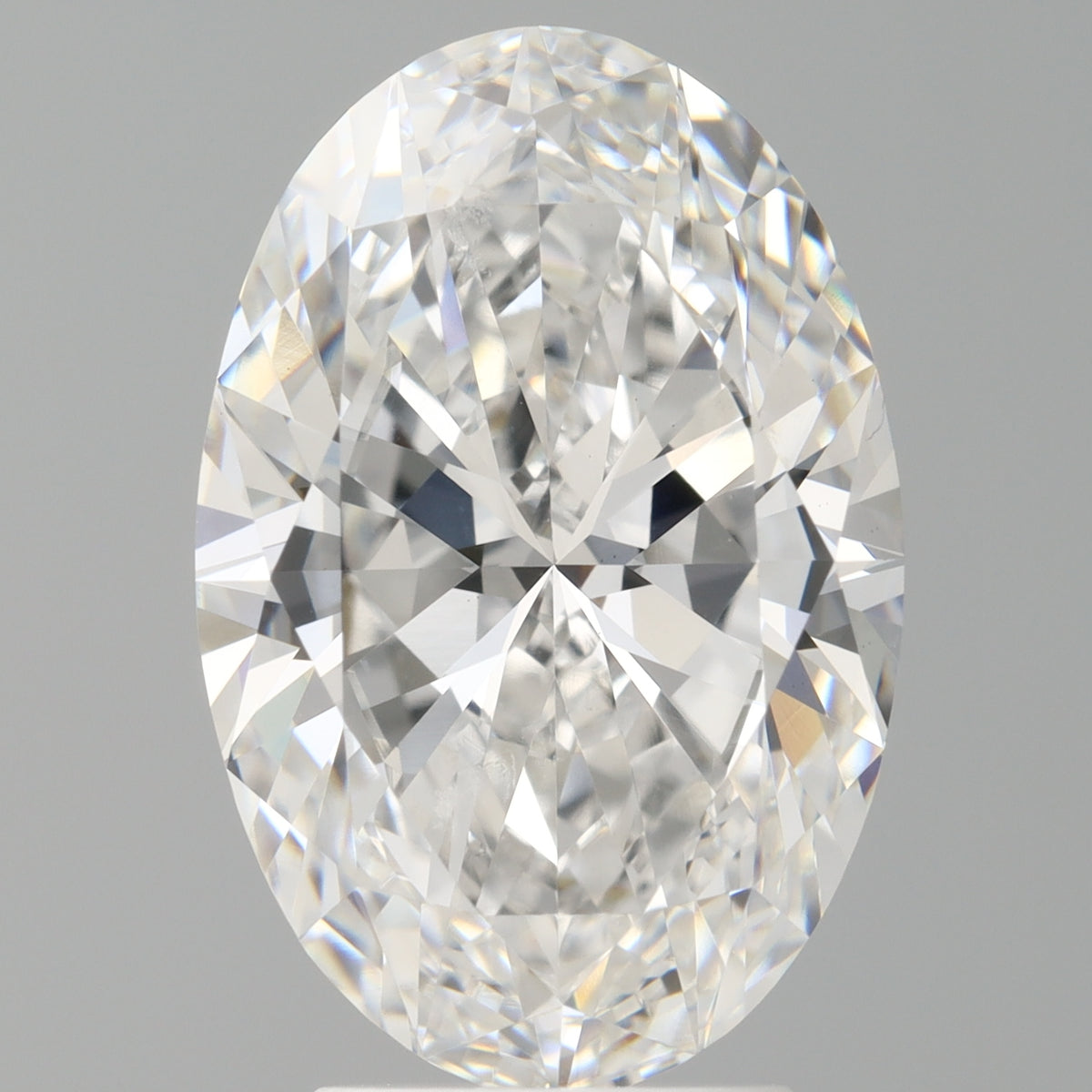 4.06 Carat Oval Shaped, Ideal Cut, E Color, VVS2 Clarity, IGI Certified Lab Grown Diamond