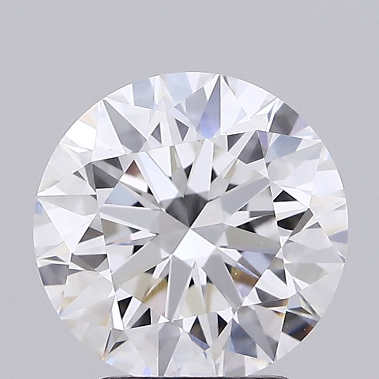 2.74 Carat Round Shaped, Ideal Cut, E Color, VVS2 Clarity, IGI Certified Lab Grown Diamond