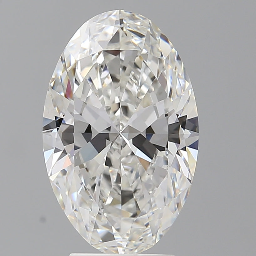 4.01 Carat Oval Shaped, Ideal Cut, F Color, VVS2 Clarity, IGI Certified Lab Grown Diamond