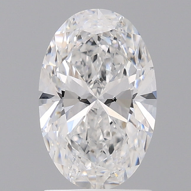 1.57 Carat Oval Shaped, Ideal Cut, D Color, VS1 Clarity, IGI Certified Lab Grown Diamond