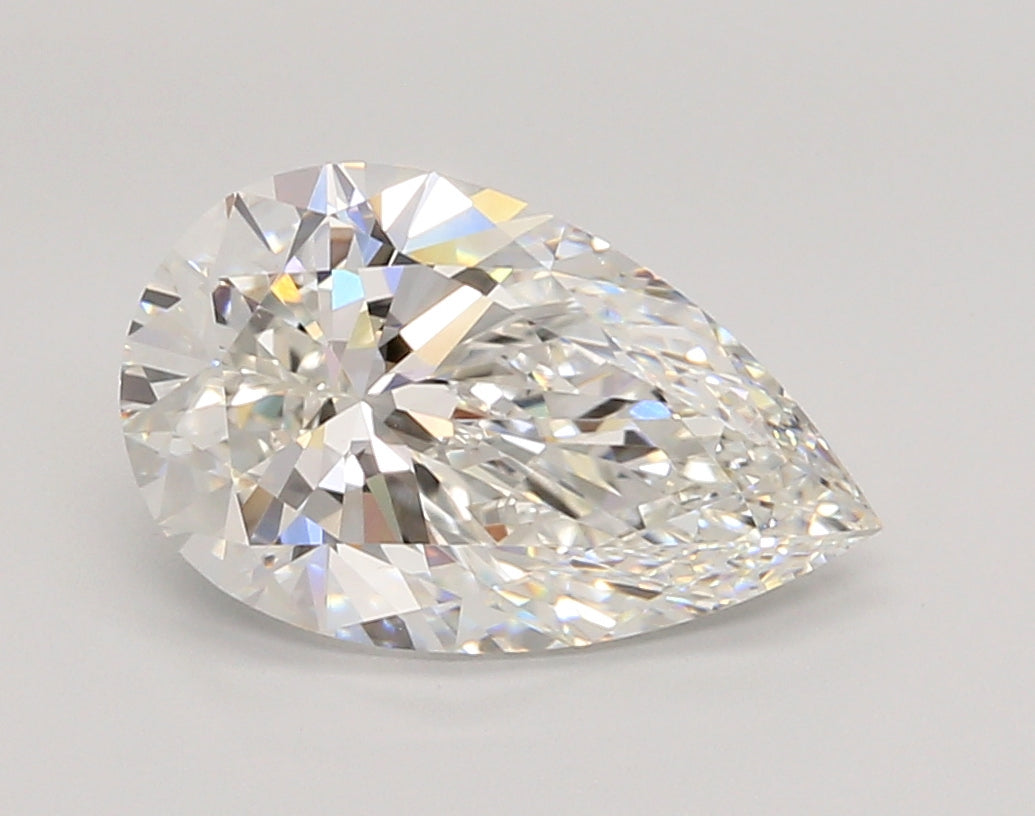 3.06 Carat Pear Shaped, Ideal Cut, E Color, VVS1 Clarity, IGI Certified Lab Grown Diamond