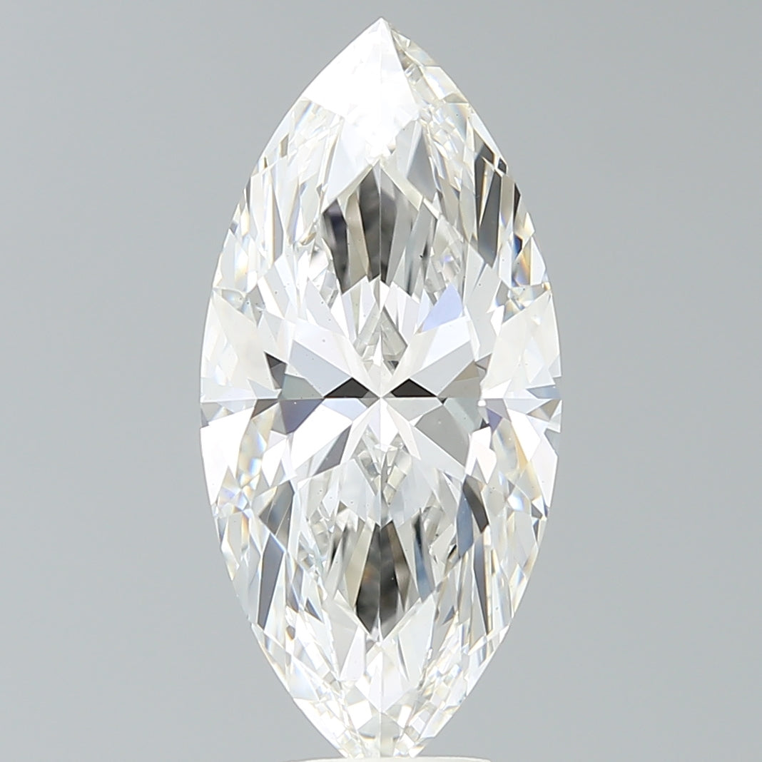 5.67 Carat Marquise Shaped, Ideal Cut, G Color, VS1 Clarity, IGI Certified Lab Grown Diamond