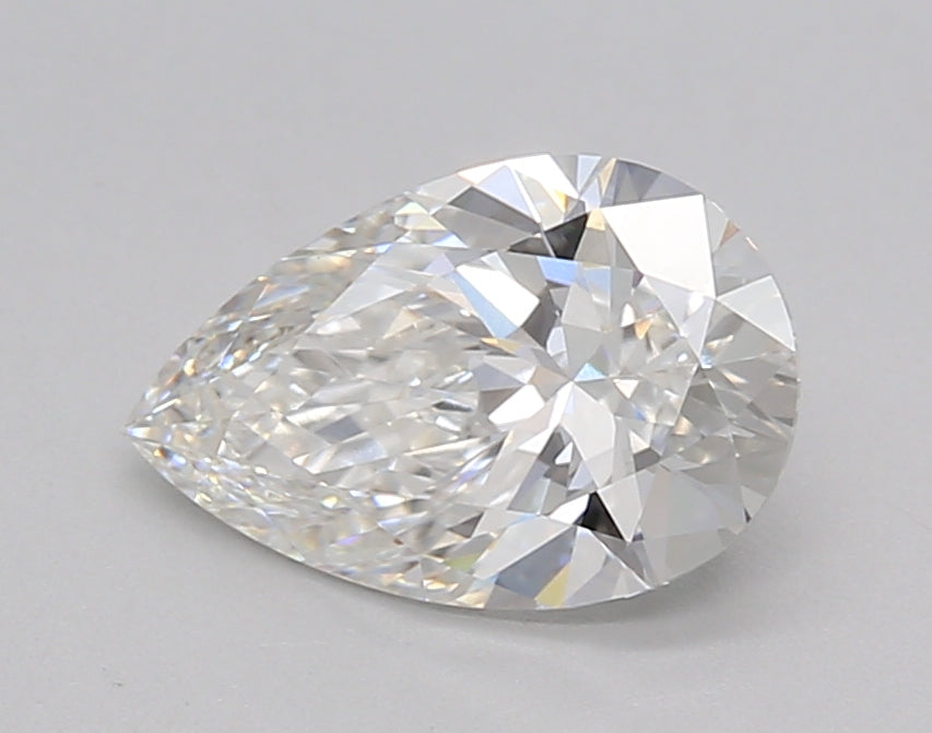 1.41 Carat Pear Shaped, Very Good Cut, F Color, VVS2 Clarity, IGI Certified Lab Grown Diamond
