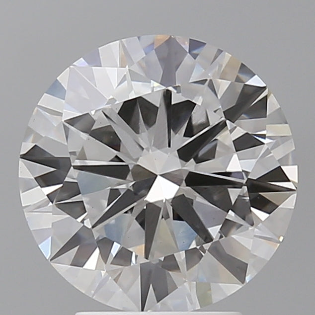 3.57 Carat Round Shaped, Excellent Cut, F Color, VVS2 Clarity, IGI Certified Lab Grown Diamond