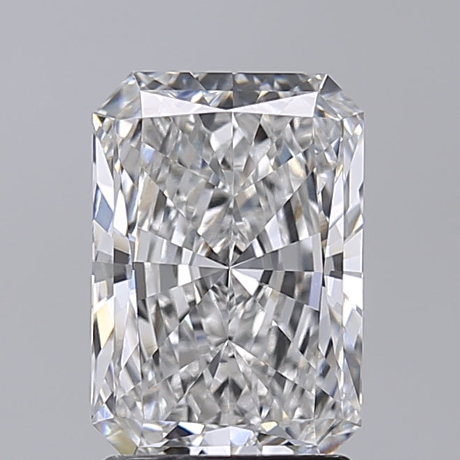 1.95 Carat Radiant Shaped, Excellent Cut, E Color, VVS2 Clarity, IGI Certified Lab Grown Diamond