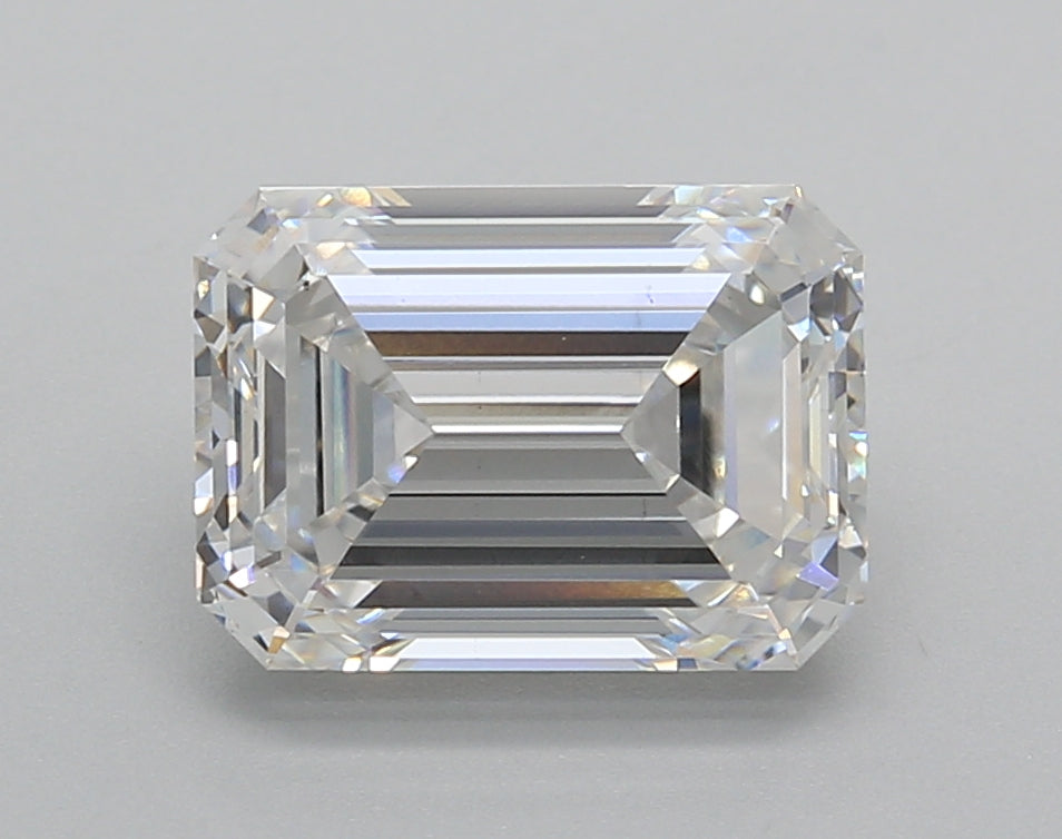 3.02 Carat Emerald Shaped, Excellent Cut, E Color, VS1 Clarity, IGI Certified Lab Grown Diamond