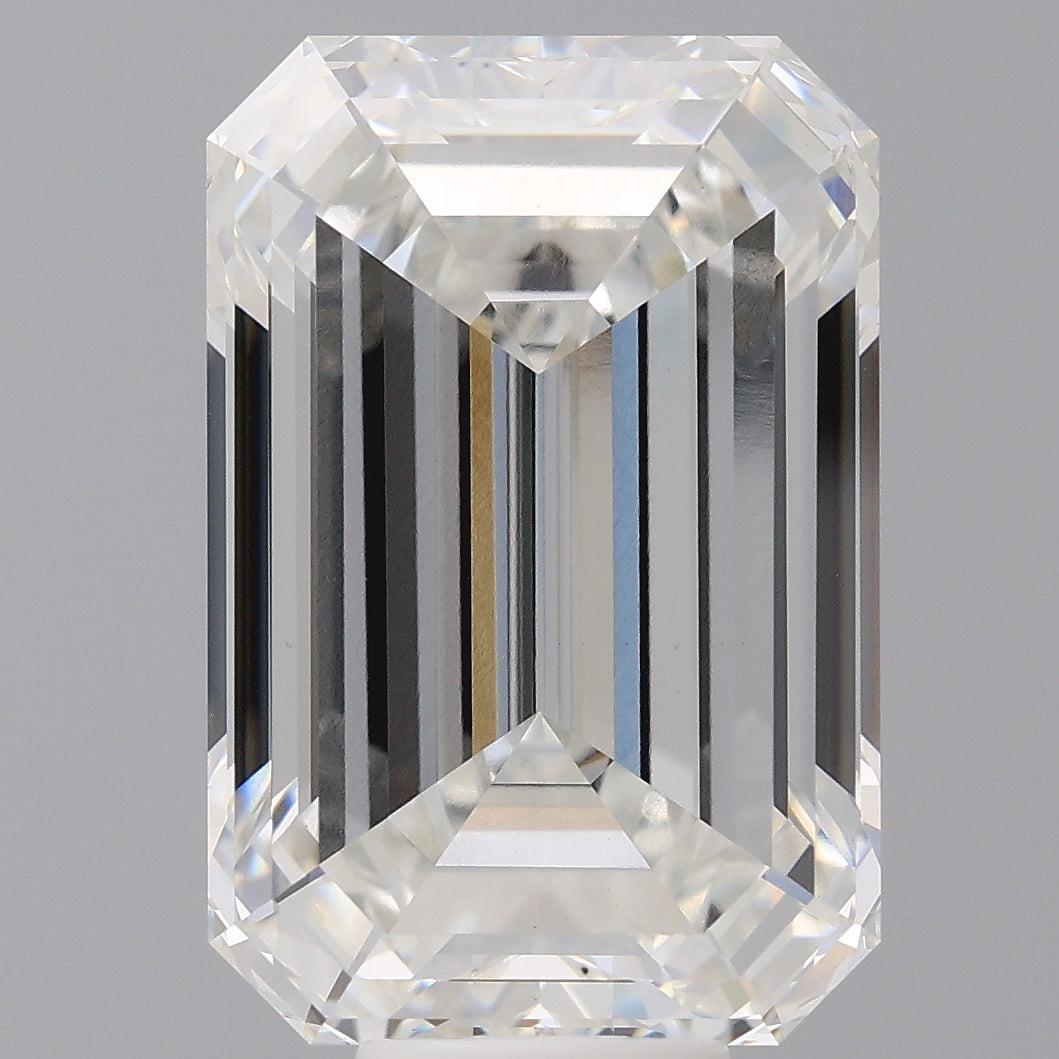 12.10 Carat Emerald Shaped, Ideal Cut, F Color, VVS2 Clarity, IGI Certified Lab Grown Diamond