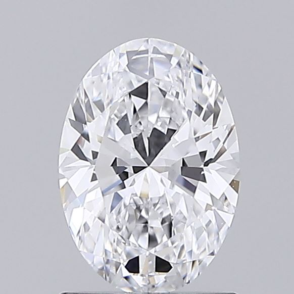 0.97 Carat Oval Shaped, Ideal Cut, D Color, IF Clarity, IGI Certified Lab Grown Diamond