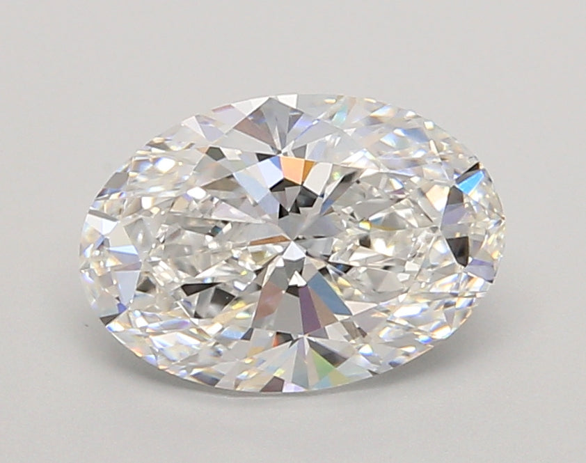 2.05 Carat Oval Shaped, Ideal Cut, D Color, VVS2 Clarity, IGI Certified Lab Grown Diamond