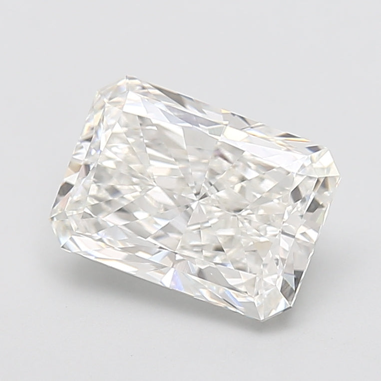 4.23 Carat Radiant Shaped, Very Good Cut, F Color, VVS2 Clarity, IGI Certified Lab Grown Diamond