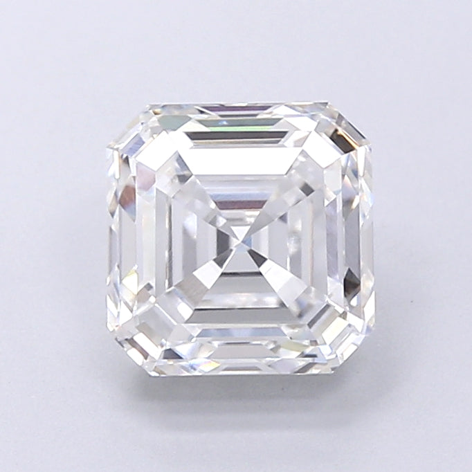 2.28 Carat Asscher Shaped, Very Good Cut, F Color, VVS2 Clarity, IGI Certified Lab Grown Diamond