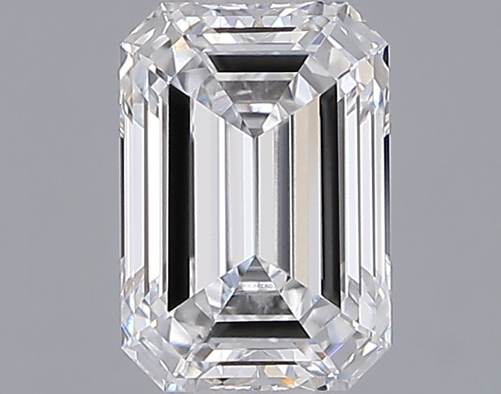 1.55 Carat Emerald Shaped, Ideal Cut, D Color, VVS1 Clarity, IGI Certified Lab Grown Diamond