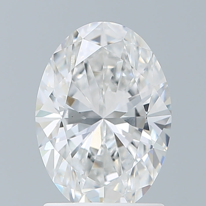 1.57 Carat Oval Shaped, Ideal Cut, E Color, VVS2 Clarity, IGI Certified Lab Grown Diamond