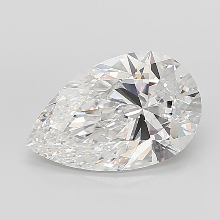 7.53 Carat Pear Shaped, Ideal Cut, E Color, VVS2 Clarity, IGI Certified Lab Grown Diamond