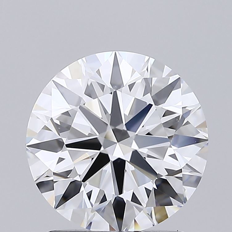 1.57 Carat Round Shaped, Ideal Cut, D Color, VS2 Clarity, IGI Certified Lab Grown Diamond