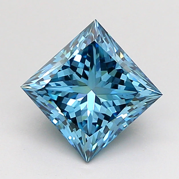 1.30 Carat Princess Shaped, Ideal Cut, VVS2 Clarity, IGI Certified Lab Grown Diamond