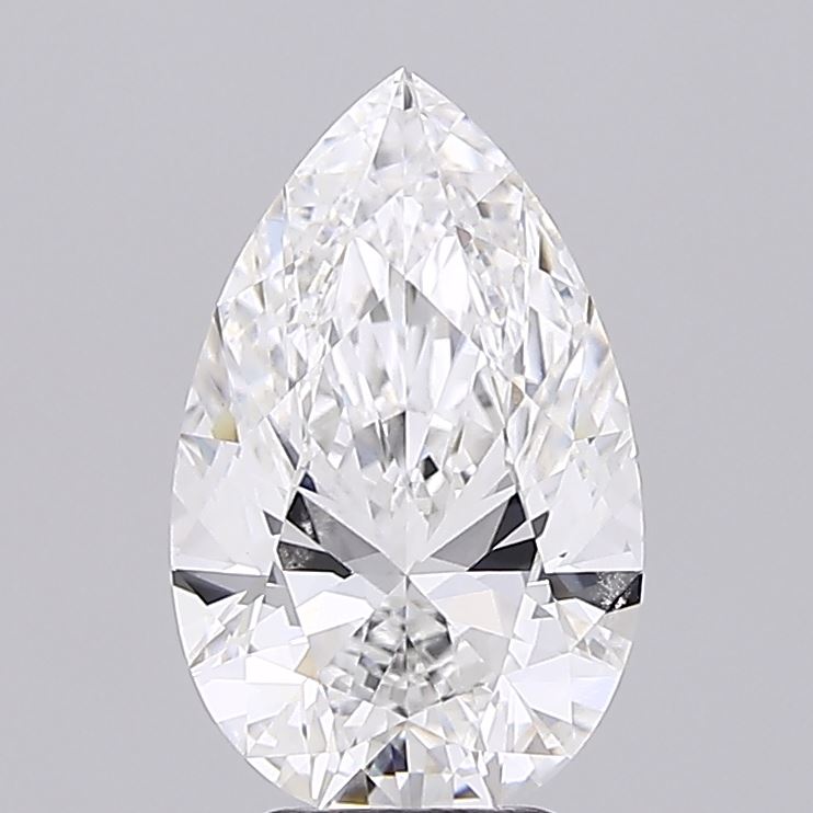 4.00 Carat Pear Shaped, Excellent Cut, E Color, VVS2 Clarity, IGI Certified Lab Grown Diamond