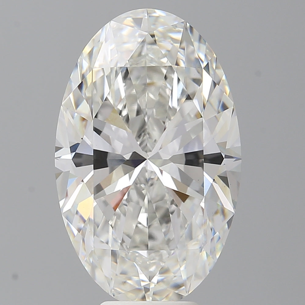 7.60 Carat Oval Shaped, Ideal Cut, F Color, VVS2 Clarity, IGI Certified Lab Grown Diamond