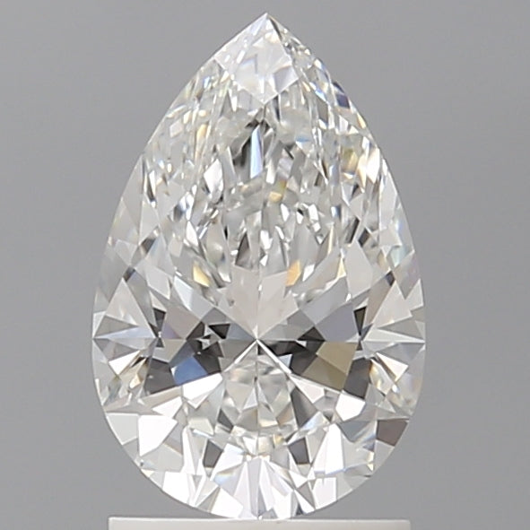 1.55 Carat Pear Shaped, Ideal Cut, E Color, VVS2 Clarity, IGI Certified Lab Grown Diamond
