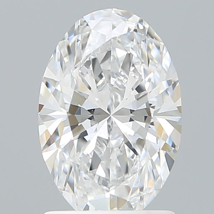1.54 Carat Oval Shaped, Ideal Cut, D Color, VVS2 Clarity, IGI Certified Lab Grown Diamond