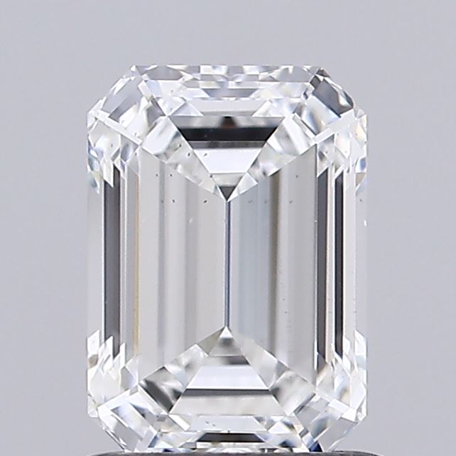 1.00 Carat Emerald Shaped, Ideal Cut, E Color, VS2 Clarity, IGI Certified Lab Grown Diamond